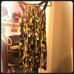 Black and gold dress